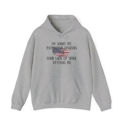 I'm Sorry My Patriotism Offends You... Heavy Blend™ Hooded Sweatshirt