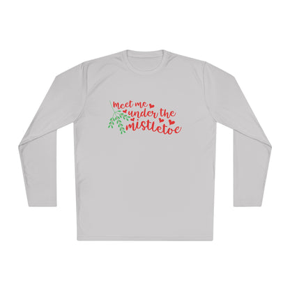 Meet Me Under The Mistletoe Adult Long Sleeve Tee