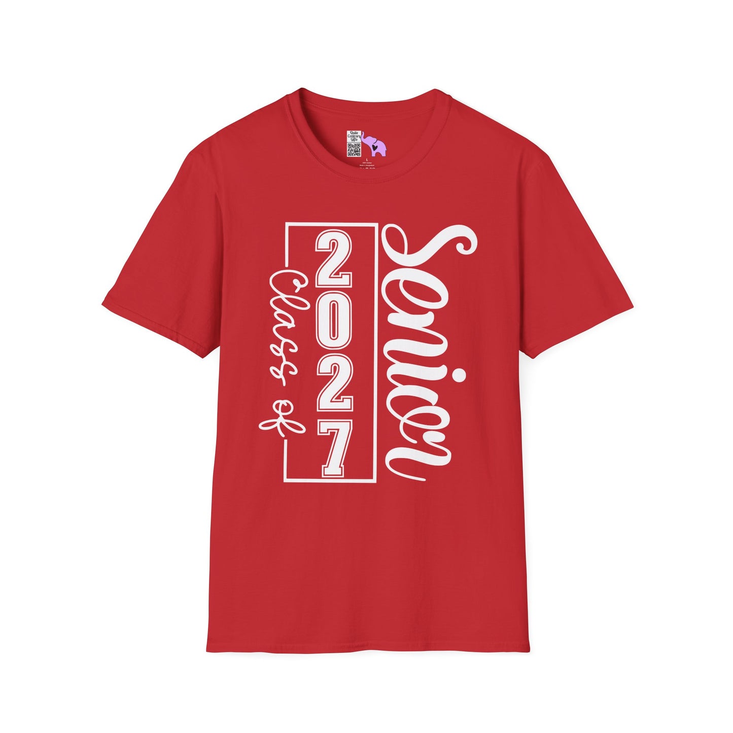Vertical Class of 2027 Senior Adult T-shirt