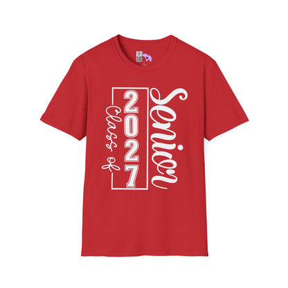 Vertical Class of 2027 Senior Adult T-shirt