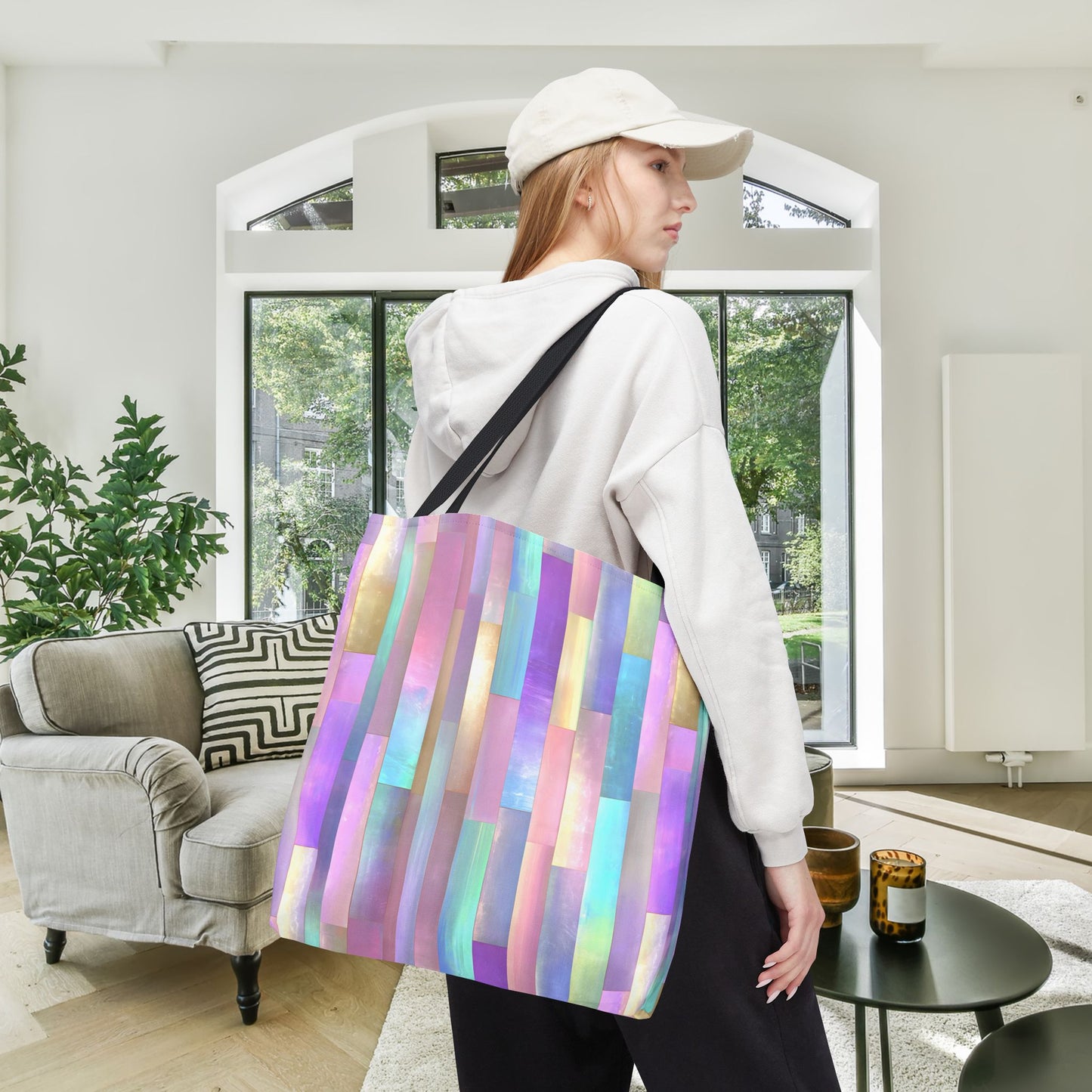 Enchanted Mosaic Canvas Tote Bag
