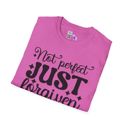 Not Perfect Just Forgiven Adult T-shirt
