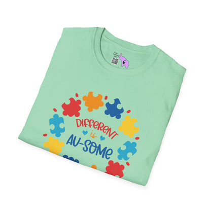 Different Is Awesome Autism Awarness Adult T-shirt