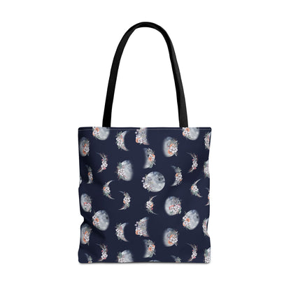 Lunar Garden Canvas Tote Bag