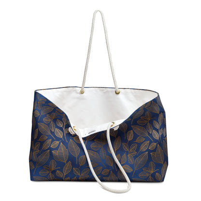 Navy & Gold Botanica Weekender Bag