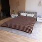 Diamond Bloom-Crimson & Plum  Microfiber Duvet Cover