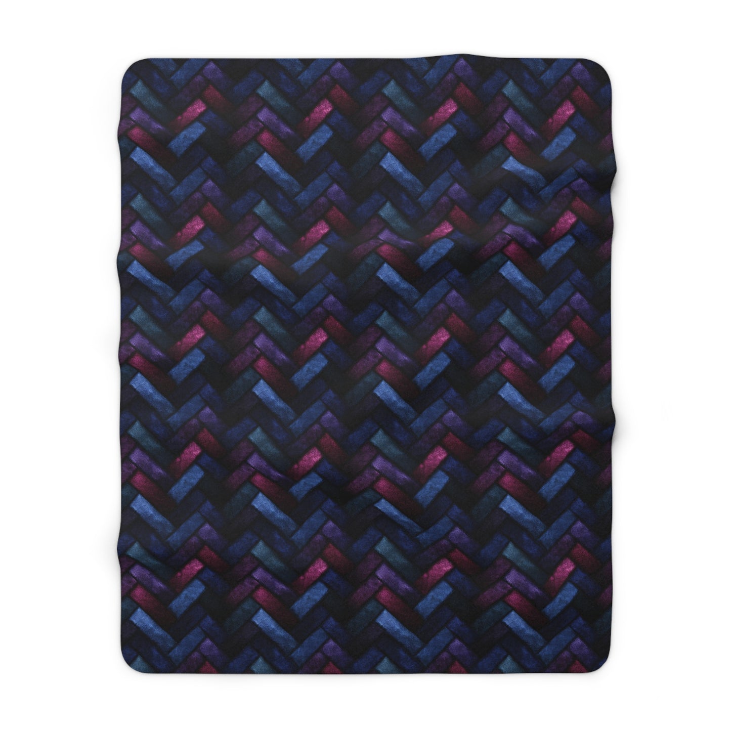 Velvet Angles Print Fleece Blanket