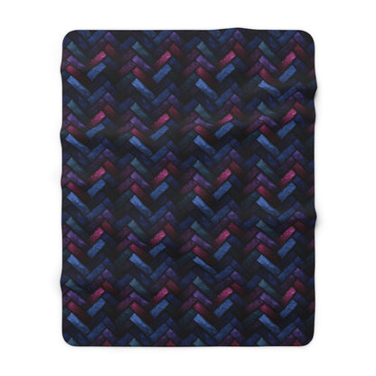 Velvet Angles Print Fleece Blanket
