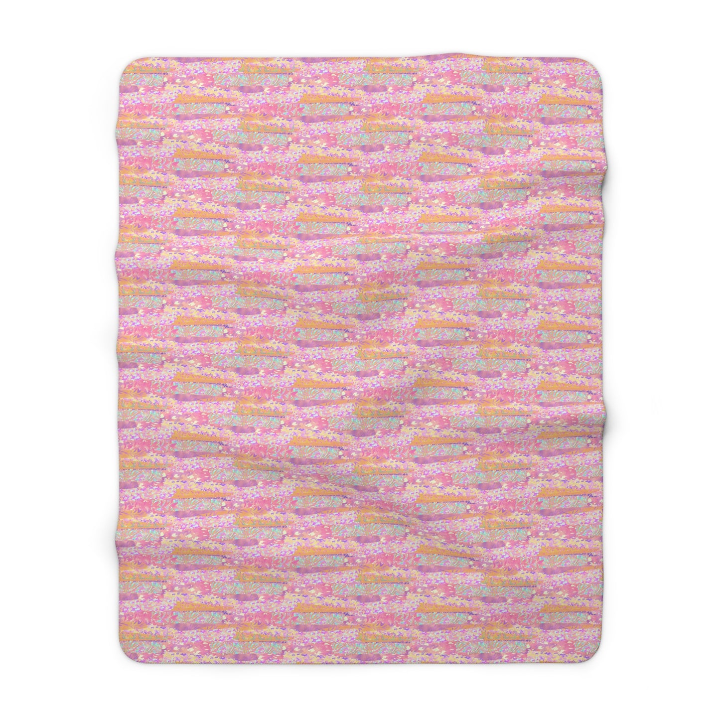 Wild Tropic Collage Fleece Blanket
