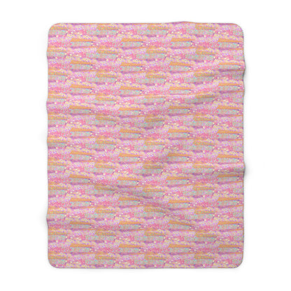 Wild Tropic Collage Fleece Blanket
