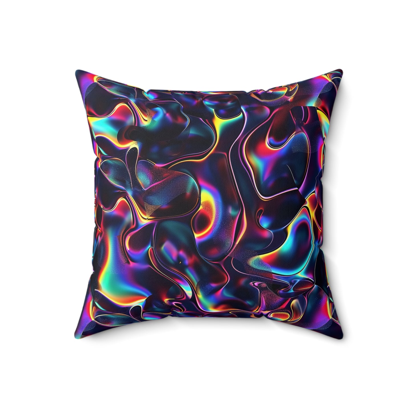Holographic Mirage Throw Pillow