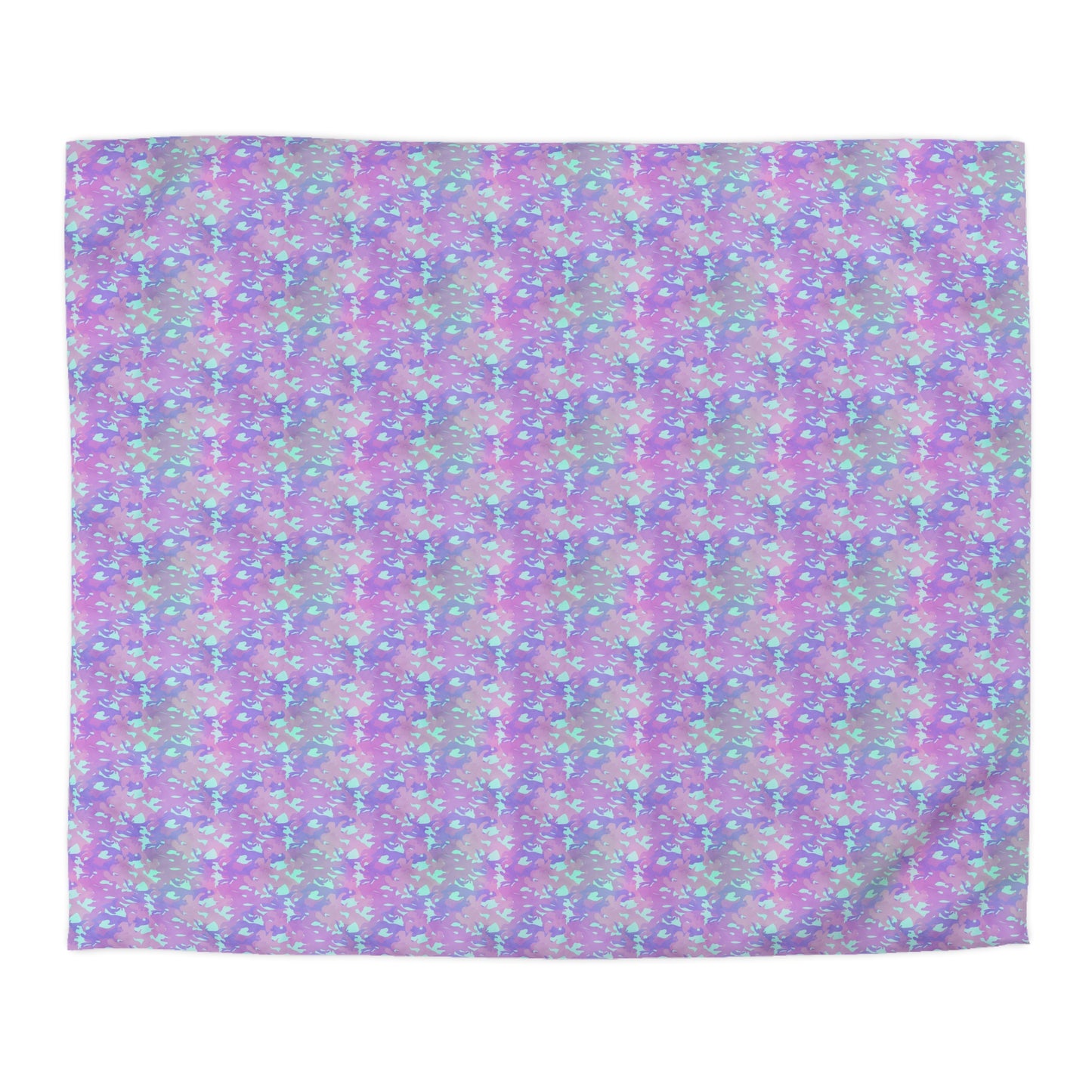 Lavender Mist Camo Microfiber Duvet Cover