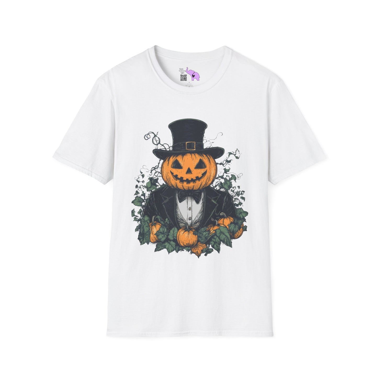 Halloween Pumpkin Man Adult T-shirt