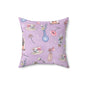 Lilac Meadow Keepsakes Throw Pillow