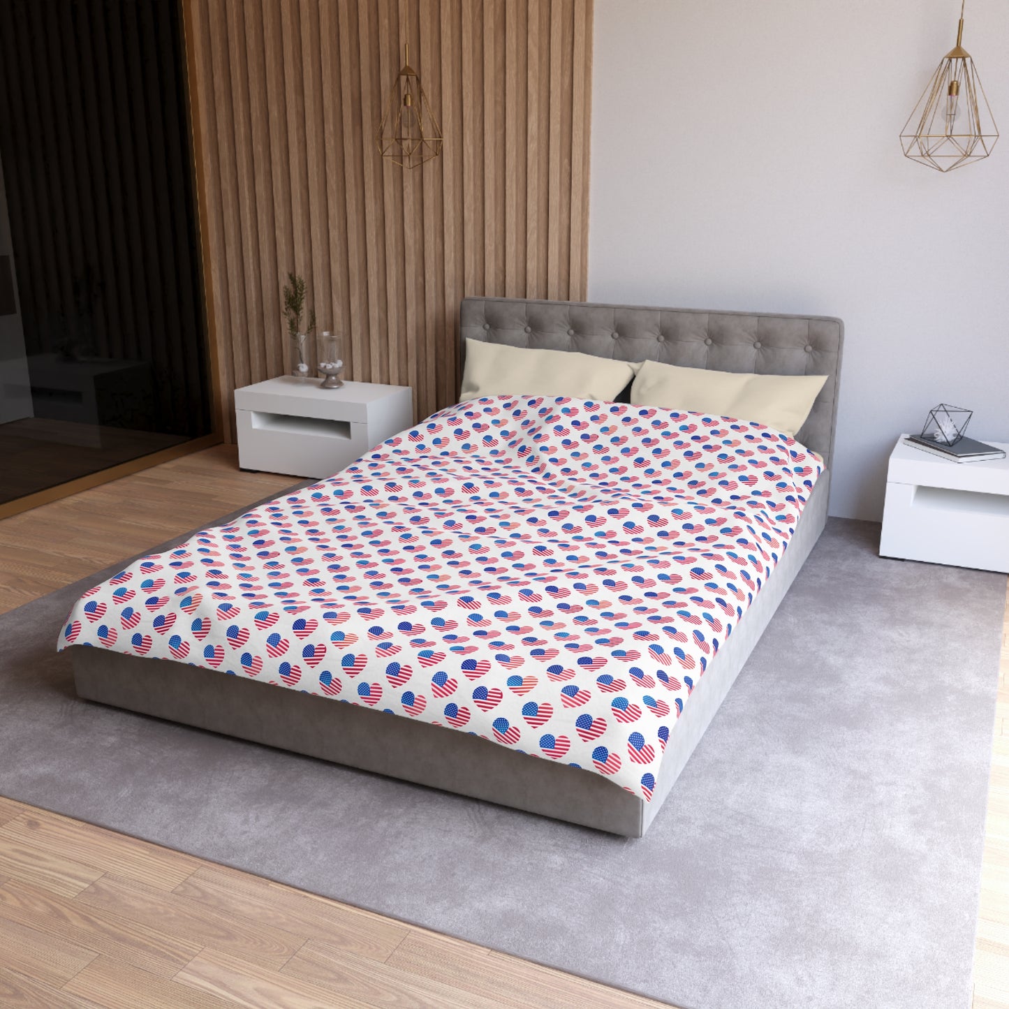 Hearts of Freedom Duvet Bedding Set