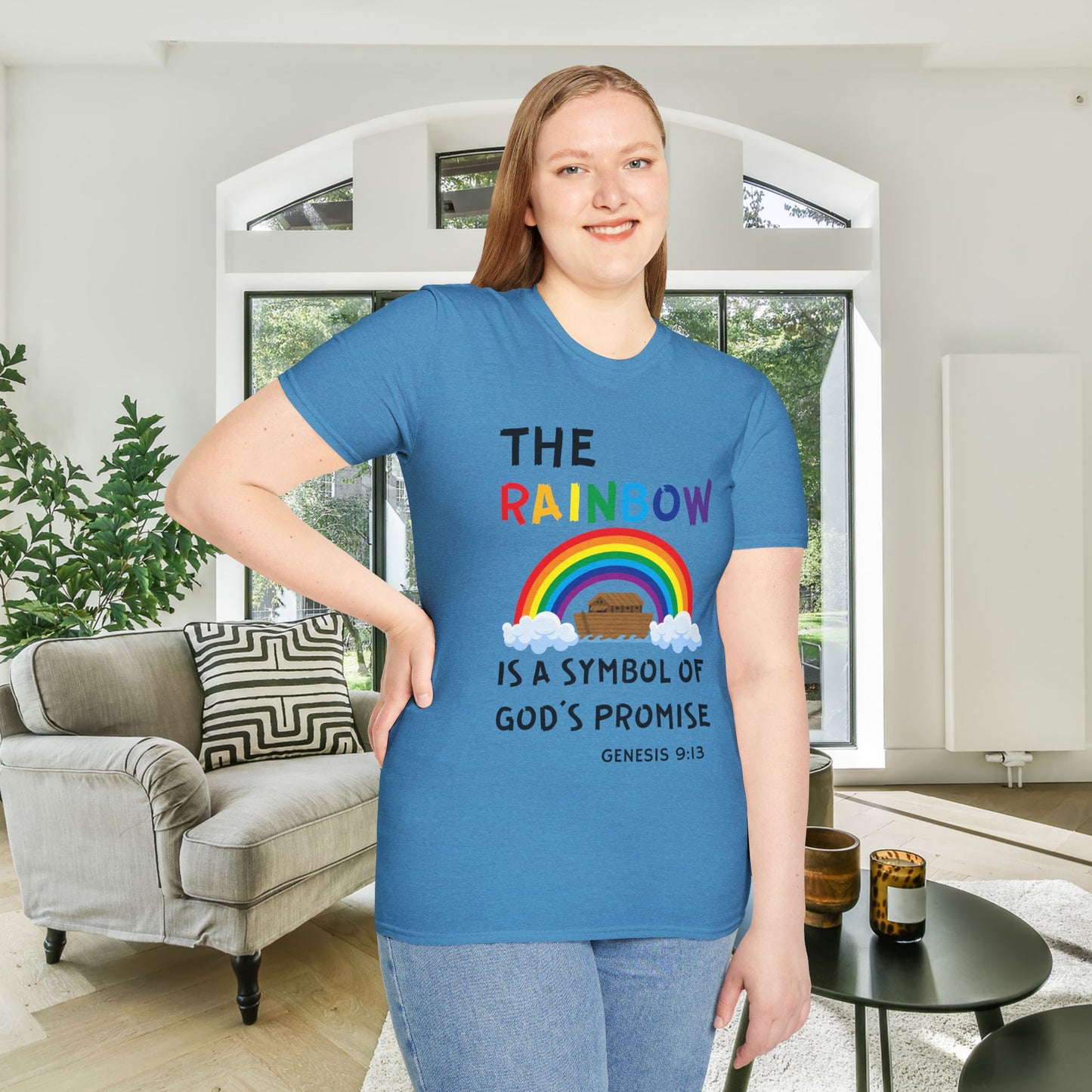 The Rainbow Is A Symbol of God's Promise Adult T-shirt