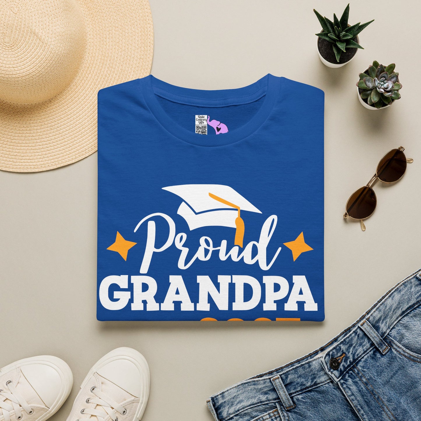 Proud Grandpa of a 2027 Graduate Adult T-shirt