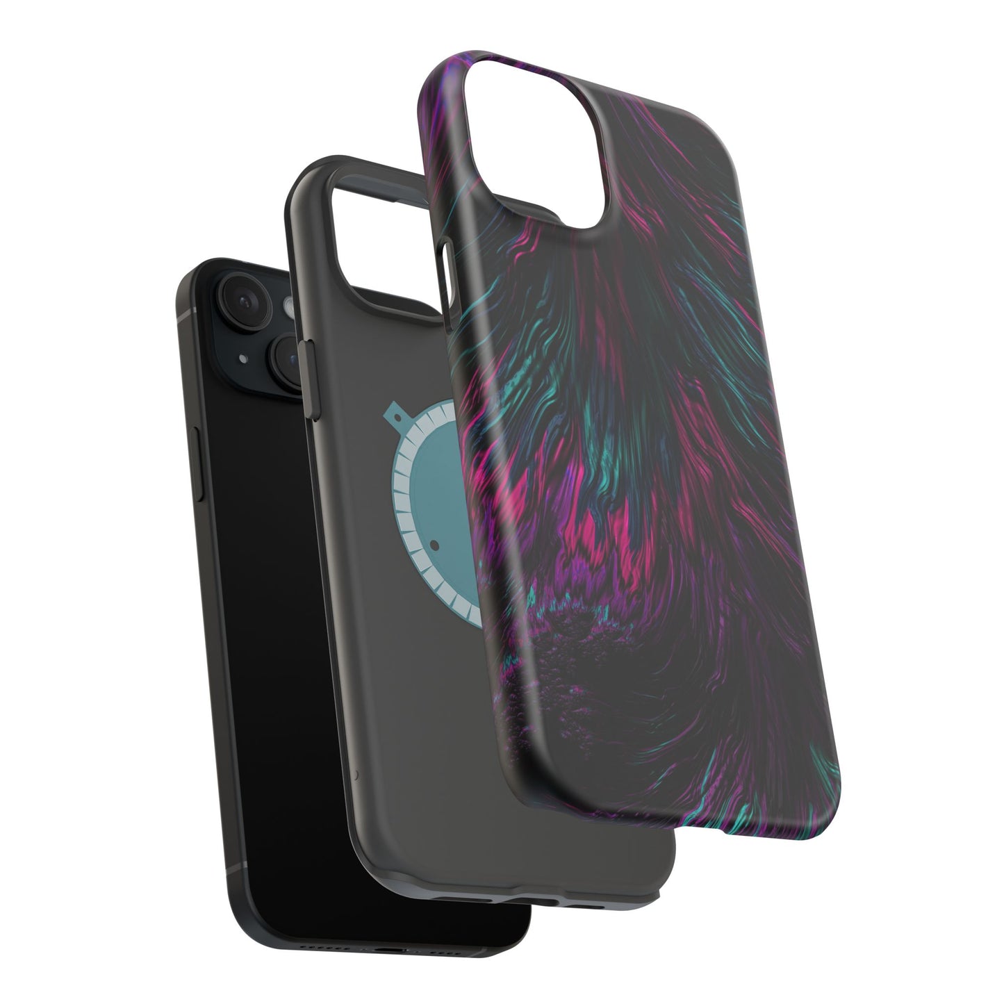 Pink Orchid Feathers MagSafe® Compatible Tough Case for iPhone