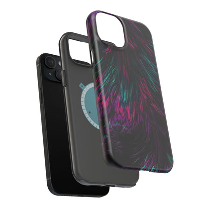 Pink Orchid Feathers MagSafe® Compatible Tough Case for iPhone