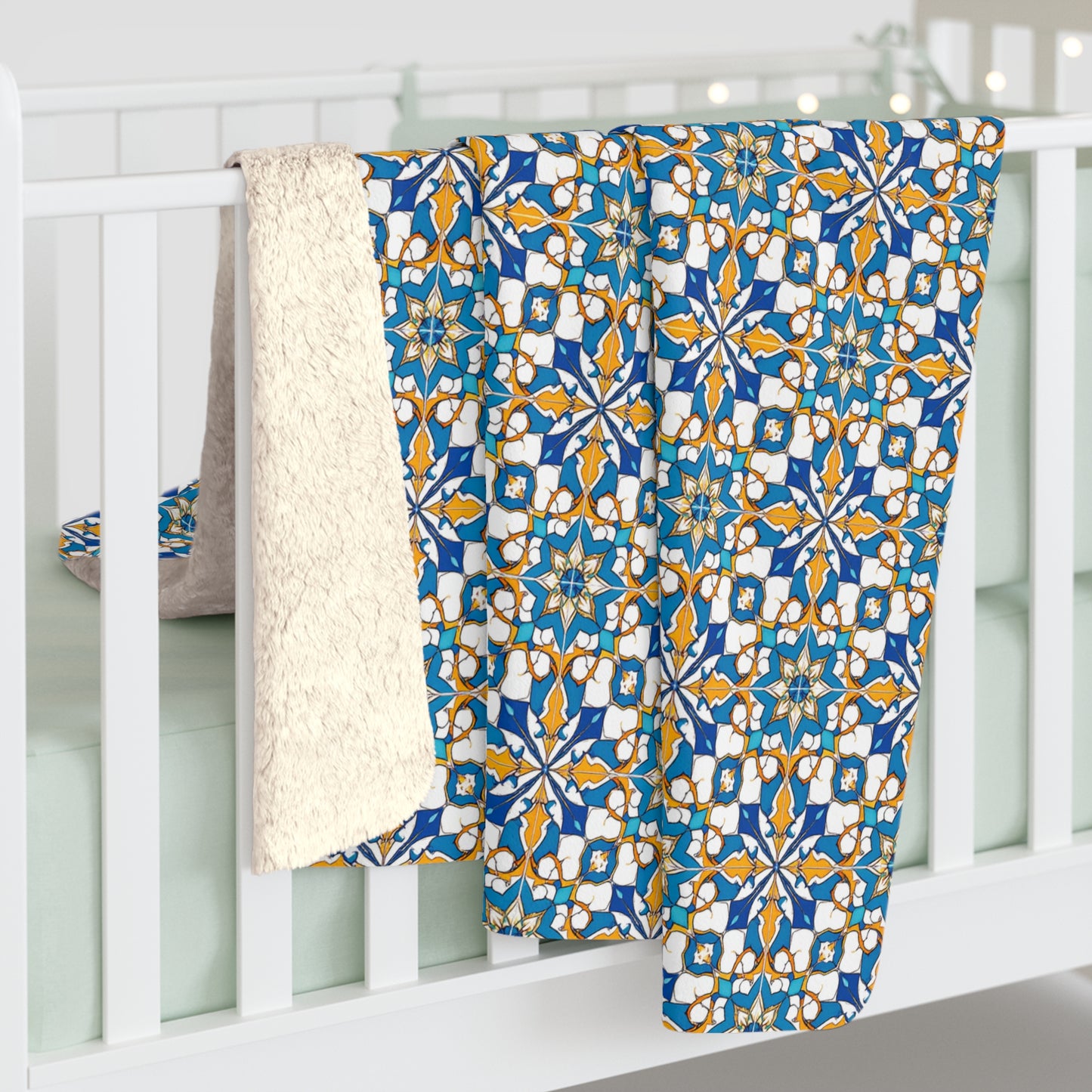 Talavera Sunburst Sherpa Fleece Blanket