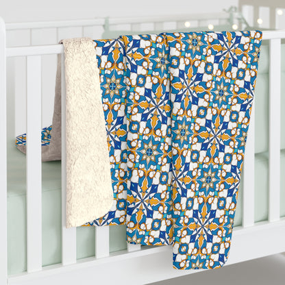 Talavera Sunburst Sherpa Fleece Blanket