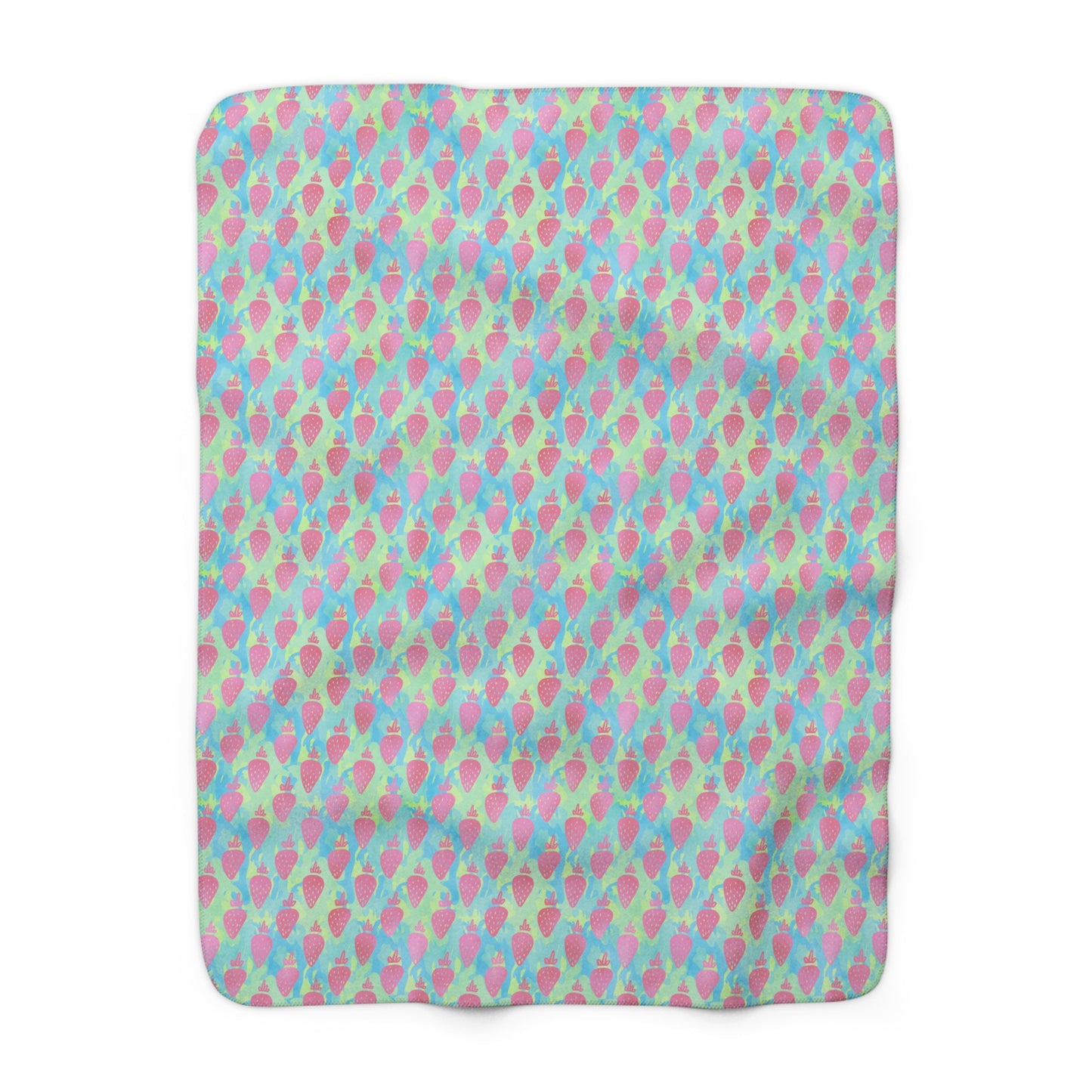 Strawberry Breeze Fleece Blanket