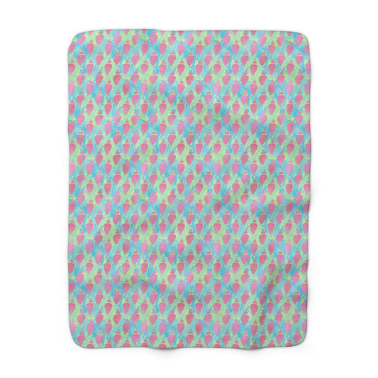Strawberry Breeze Fleece Blanket