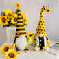 Sunflower Bee Gnome Plush Decor