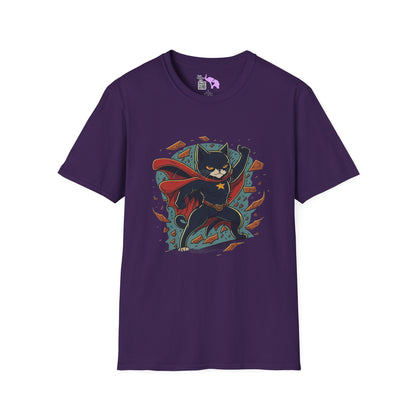 Superhero Cat Adult T-shirt