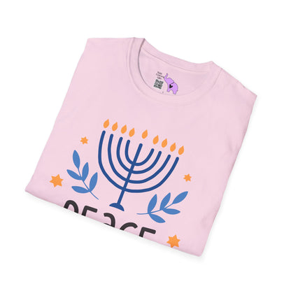 Hanukkah Peace Love & Miracles 1 Adult T-shirt