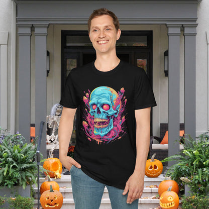Psycho Skull Adult T-shirt