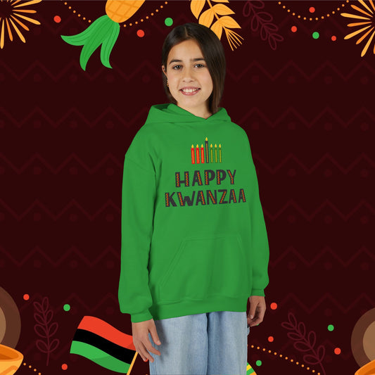 Happy Kwanzaa (Kinara) Youth Hoodie