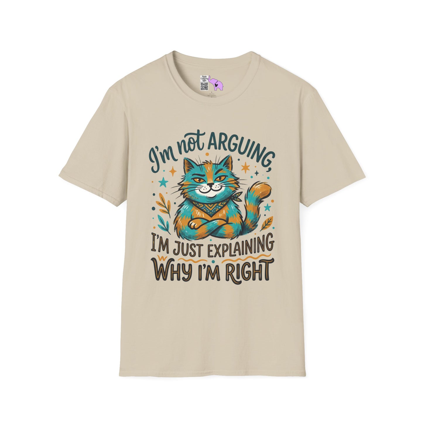 ""I'm Not Arguing I'm Just Explaining Why I'm Right (Cat) Adult T-shirt