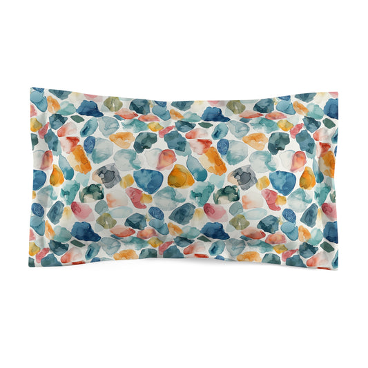 Watercolor Pebble Terrazzo Pillow Sham