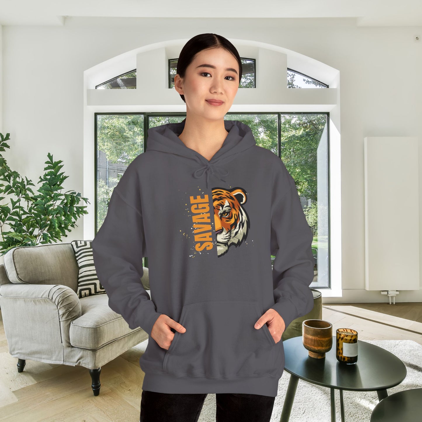 Savage (Tiger) Heavy Blend™ Hooded Sweatshirt