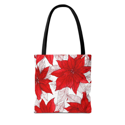 Christmas Blossom Sketch Canvas Tote Bag
