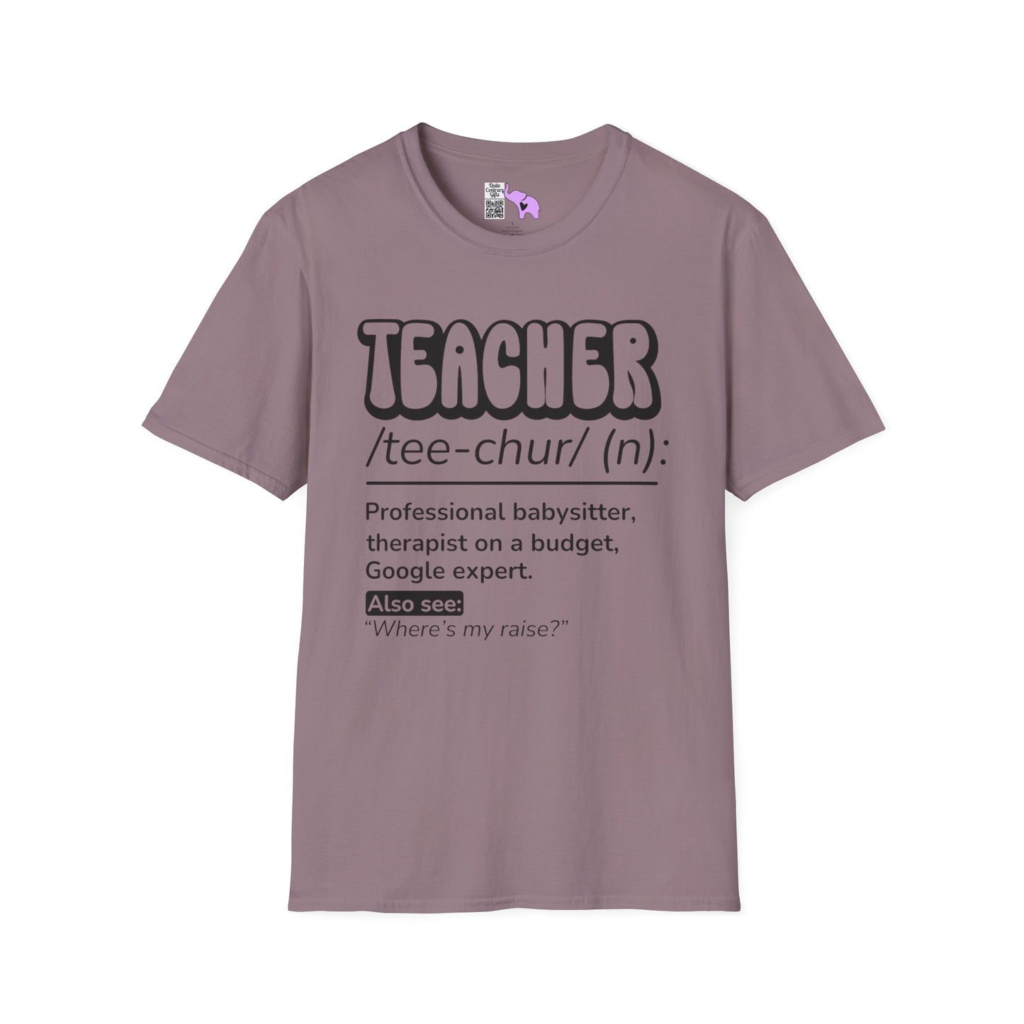 Teacher Definition, Professional Babysitter, Therapist on a Budget, Google Expert Adult T-shirt