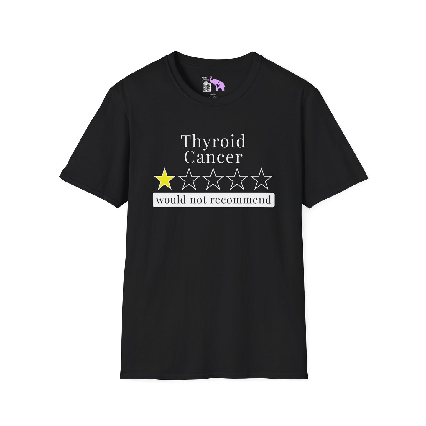 Thyroid Cancer 1 Star Would Not Recommend Adult T-shirt