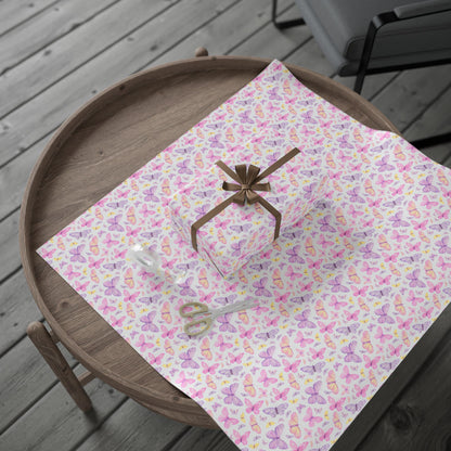 Pastel Butterfly Dreams Wrapping Paper