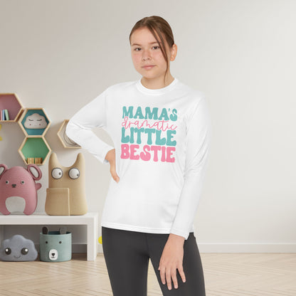 Mama's Dramatic Little Bestie Youth Long Sleeve Tee