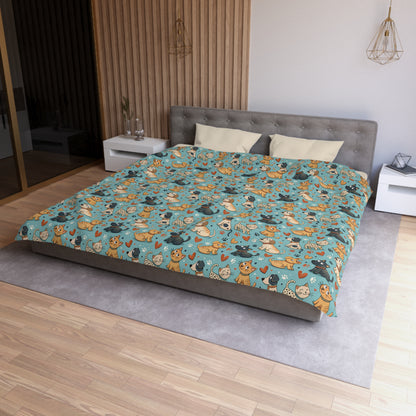 Paws & Whiskers Microfiber Duvet Cover