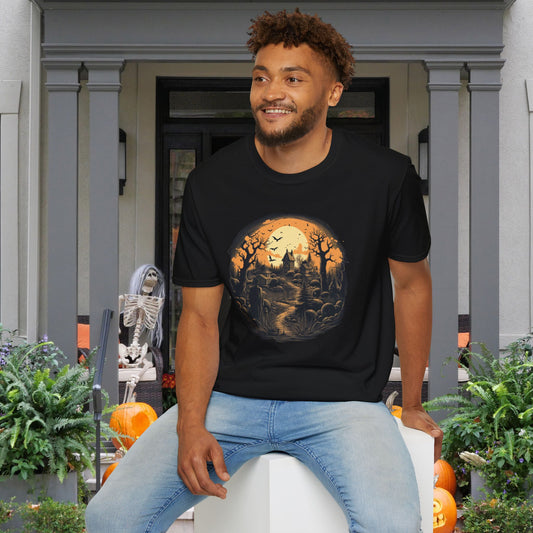 Creepy Cemetery 4 Adult T-shirt