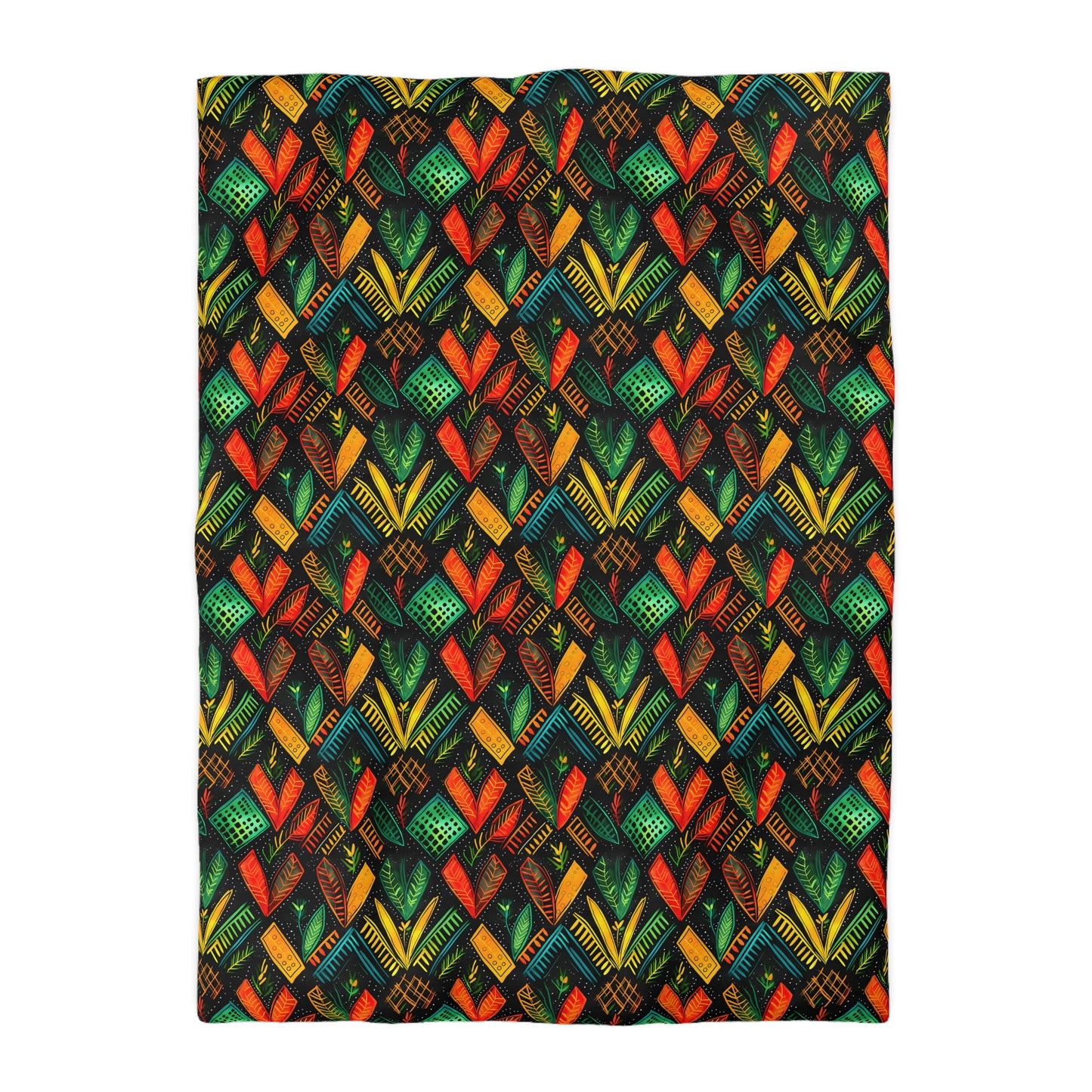 Kujichagulia Waves Microfiber Duvet Cover
