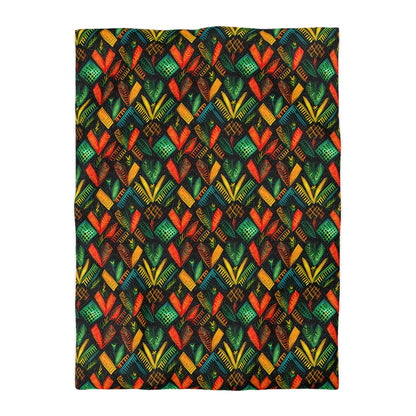 Kujichagulia Waves Microfiber Duvet Cover