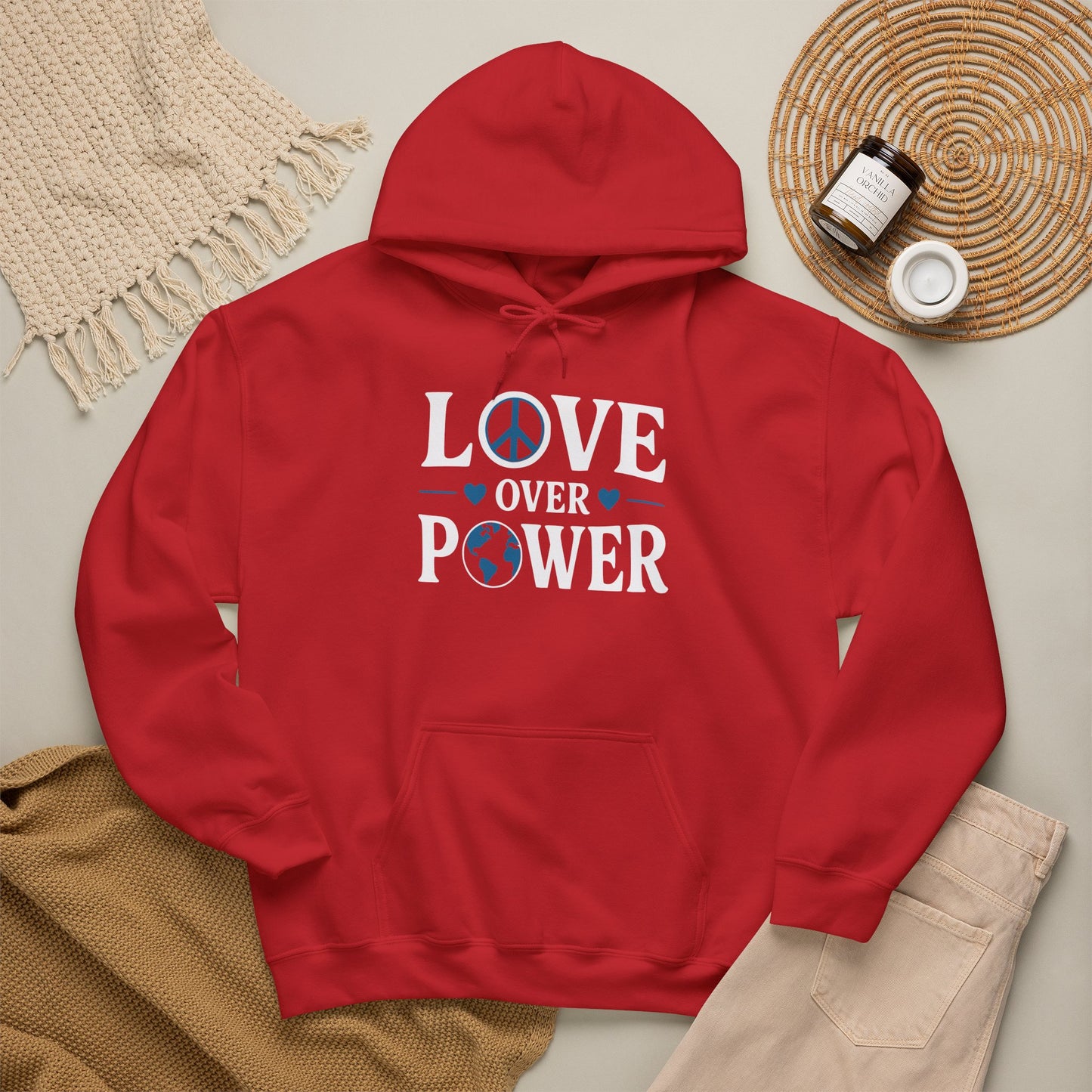 ""When the Power of Love Overcomes the Love of Power, the World Will Know Peace Heavy Blend™ Hooded Sweatshirt