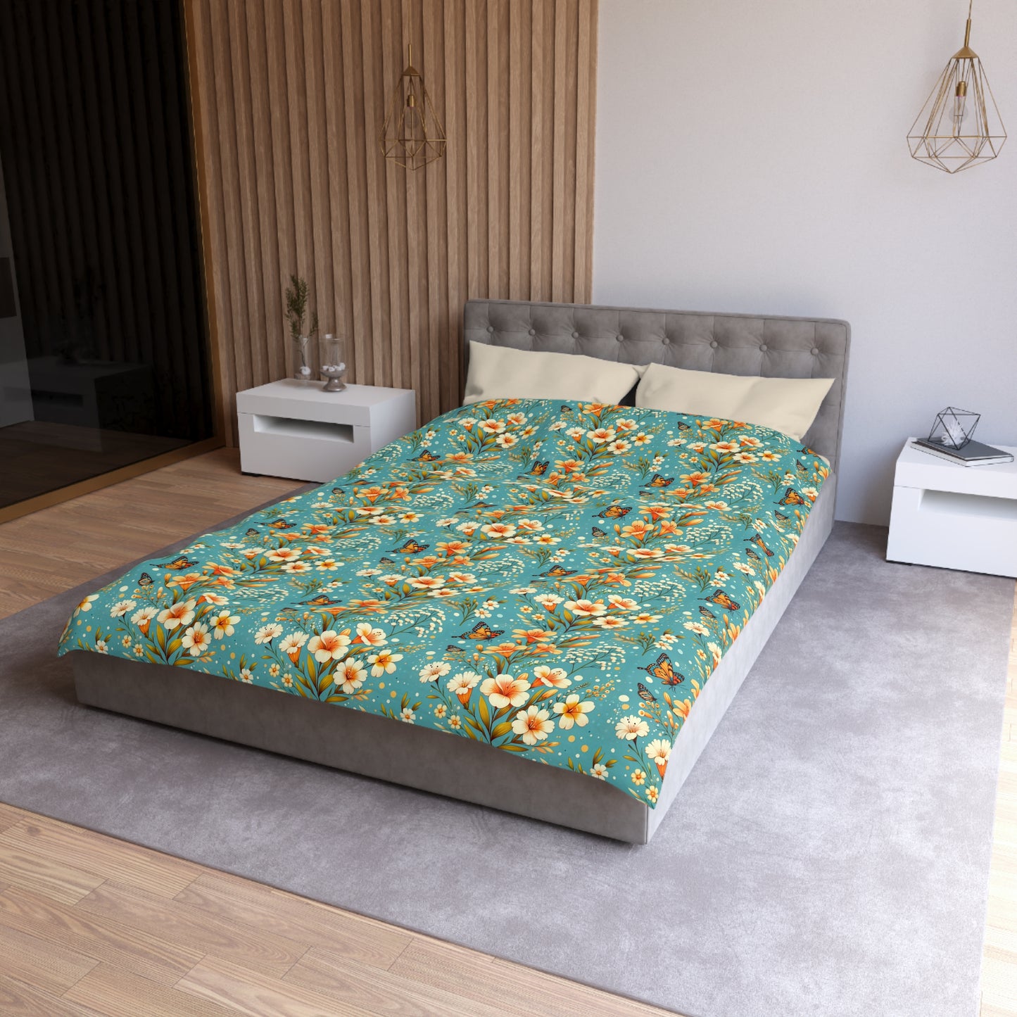 Petals & Wings Microfiber Duvet Cover