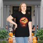 Creepy Bats Over Moon 2 Adult T-shirt