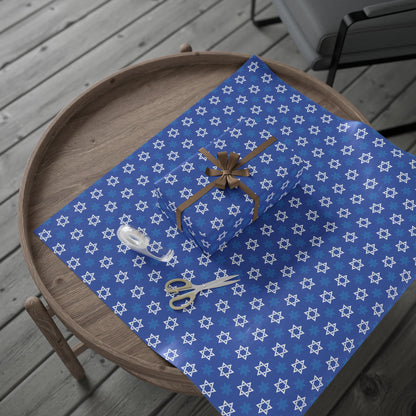 Star of David 4 Hanukkah Wrapping Paper