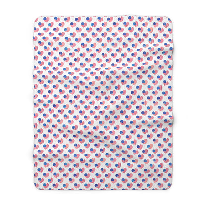 Hearts of Freedom Fleece Blanket