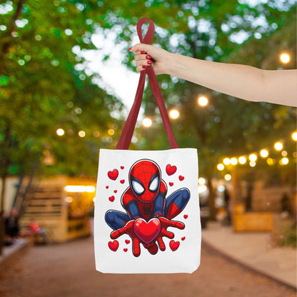 Valentines Spiderman Tote Bag